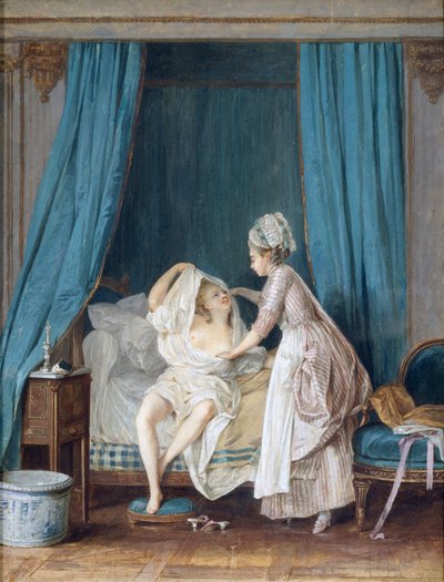 Lady komme ud af sengen, 1776 af Niclas II Lafrensen