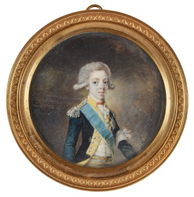 Portræt af Gustav IV Adolf af Sverige, 1792 af Niclas Lafrensen
