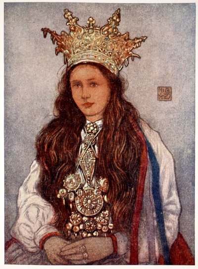 En Hardangerbrud, 1905 af Nico Jungman