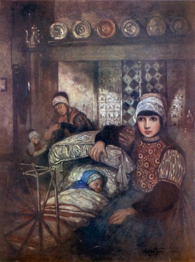A Markens interiør (farve litho) af Nico Jungman
