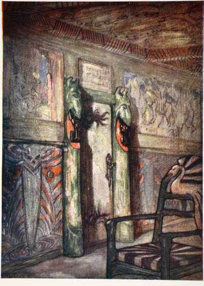 Værelse ved Munthe på Holmencollen, 1905 af Nico Jungman