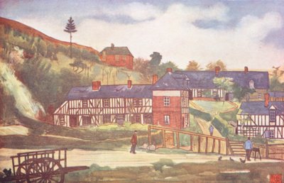 I nærheden af Pont-Audemer (farvelitografi) af Nico Jungmann