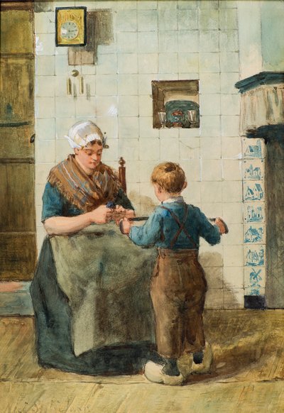 Vinduld (akvarel) af Nico Steffelaar