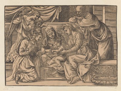 Saint Catherines mystiske ægteskab af Nicolò Boldrini