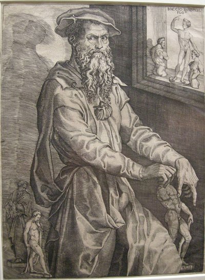 Portræt af Baccio Bandinelli af Nicolo della Casa