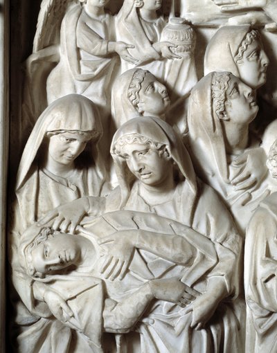 The Crucifixion Detail Chair realiseret af Nicola Pisano af Nicola Pisano