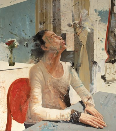 Maria Soffio, 2023 (olie på lærred) af Nicola Pucci