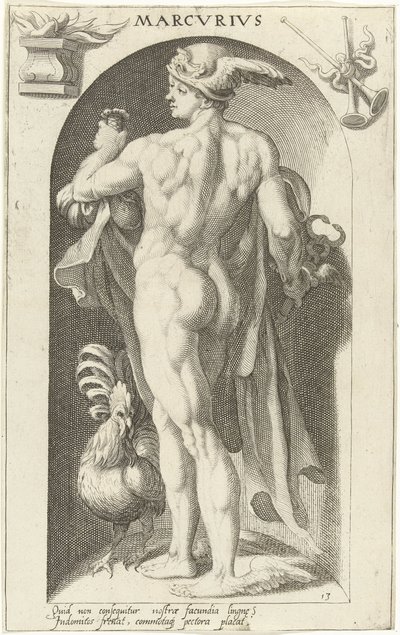 Merkur Marcvrivs (titel på objekt) Ancient Gods (serietitel) af Nicolaas Braeu