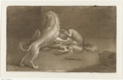 To legende hunde af Nicolaas Verkolje