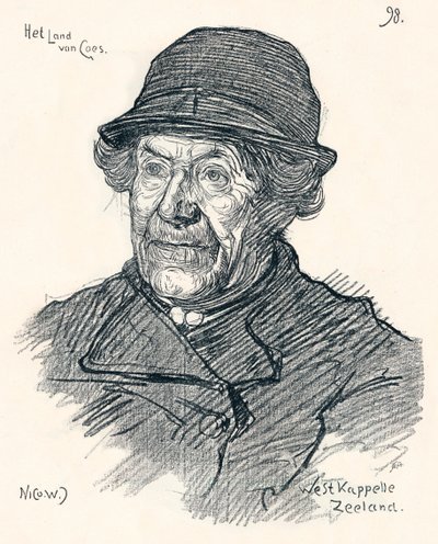 Skitse af Nico Jungmann, c1900 af Nicolaas Wilhelm Jungmann