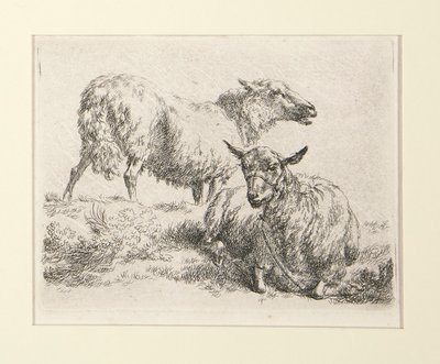 4 raderinger fra af Nicolaes Berchem
