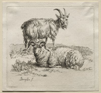 Animalia: Vædder og ged af Nicolaes Berchem