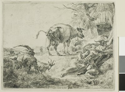 Koen afhjælper sig selv af Nicolaes Berchem