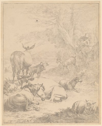 Hvilende Besætning. af Nicolaes Berchem