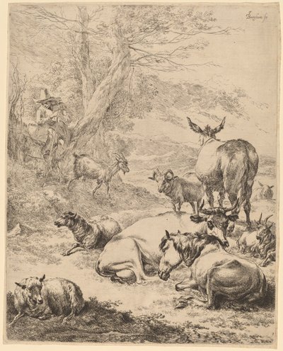 Hvilende Besætning. af Nicolaes Berchem