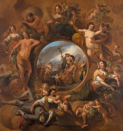 De fire årstider, efterårets allegori af Nicolaes Berchem