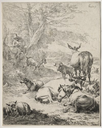 Flokken i hvile af Nicolaes Berchem