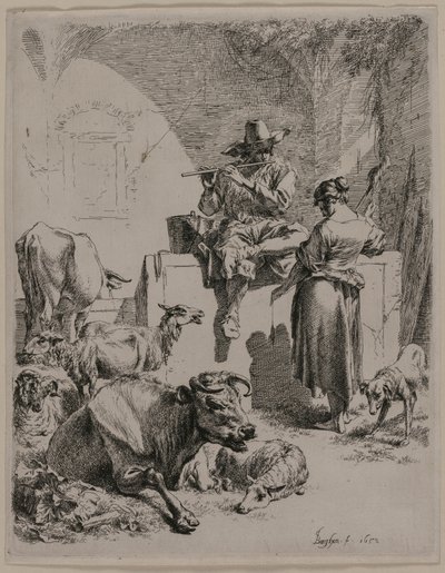Den rørende hyrde af Nicolaes Berchem
