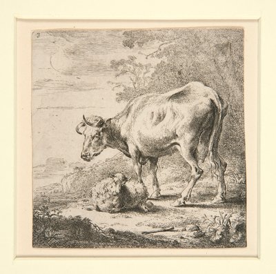 Sæt af køer, med mælkepigen af Nicolaes Berchem