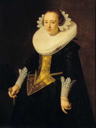 Portræt af en 22-årig kvinde, 1628. af Nicolaes Eliasz. Pickenoy