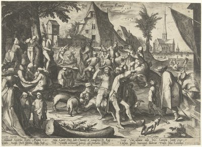 Landmandsmesse Der Bouwren Fair (titel på objekt) af Nicolaes Jansz. Clock