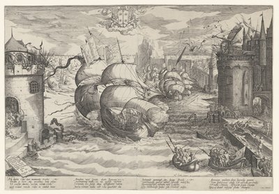 At tage Damiate og overvinde kæden, 1219 af Nicolaes Jansz. Clock