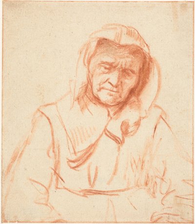 Sovende gammel kvinde af Nicolaes Maes