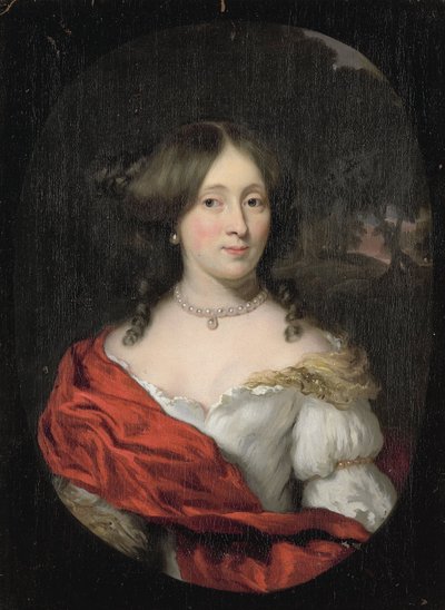 Portræt af Belichje Hulft af Nicolaes Maes