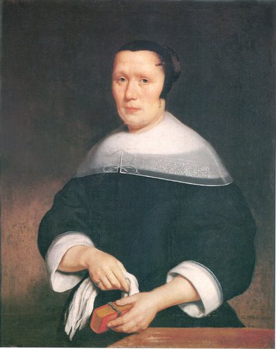 Portræt af en kvinde - af Nicolaes Maes