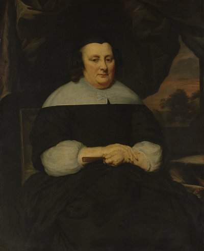 Portræt af en kvinde, ca. 1665-70. af Nicolaes Maes