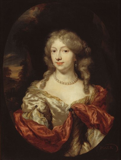 Portræt af en ung dame af Nicolaes Maes