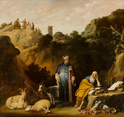 Hippokrates besøger Demokrit, 1636 af Nicolaes Cornelisz Moeyaert