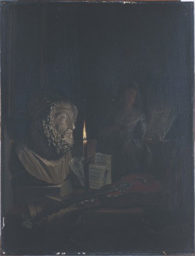 Allegori om musik og poesi af Nicolaes Muys