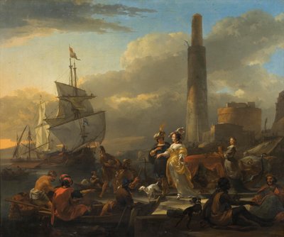 En havnescene, ca. 1665 af Nicolaes Pietersz. Berchem
