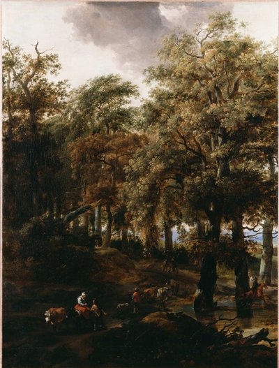 En vej gennem et skov af Nicolaes Pietersz. Berchem