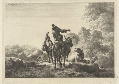 sækkepiber af Nicolaes Pietersz Berchem