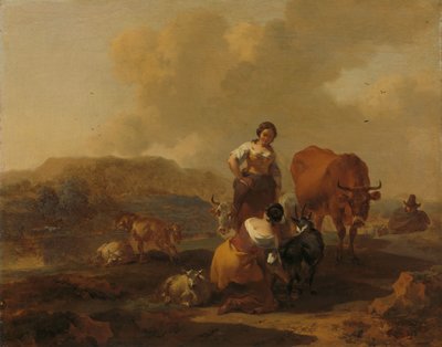 Italiensk Landskab af Nicolaes Pietersz Berchem
