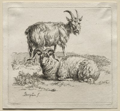 Vædder og ged. af Nicolaes Pietersz. Berchem