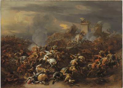 Kampen mellem Alexander og Porus af Nicolaes Pietersz. Berchem