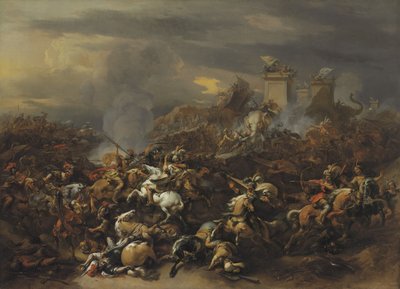 Slaget af Alexander den Store mod kongen Porus af Nicolaes Pietersz. Berchem