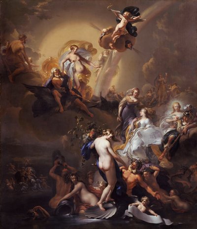 Allegori om udvidelsen af Amsterdam af Nicolaes Pieterszoon Berchem
