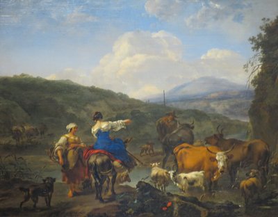 Kvæg på et vandingssted af Nicolaes Pieterszoon Berchem