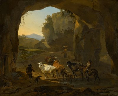Kohyrder i en grotte af Nicolaes Pietersz. Berchem