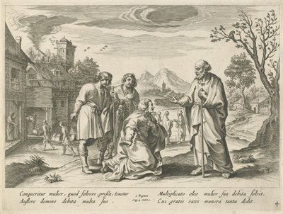 Elisa hjælper en fattig enke History of Elisa (serietitel) af Nicolaes Ryckmans
