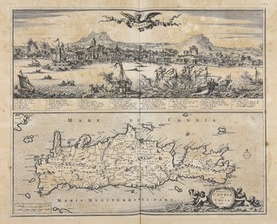 Insula Candia olim Creta / N. Visscher exc. af Nicolaes Visscher
