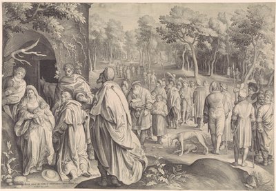 Tilbedelse af kongerne af Nicolaes de Bruyn