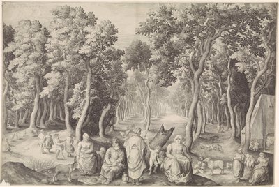 Bondefamilie i en skov af Nicolaes de Bruyn