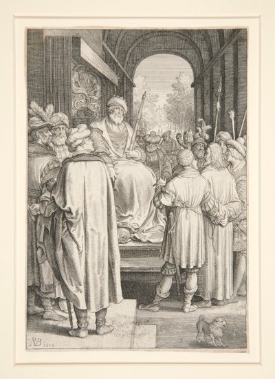 Kristus før Pilatus (Passion Series) af Nicolaes de Bruyn