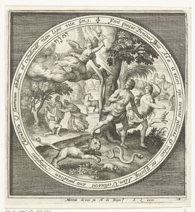 Udvisning fra paradis af Nicolaes de Bruyn