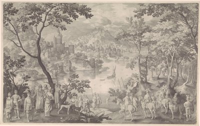 Helbredelse af Naaman af Nicolaes de Bruyn